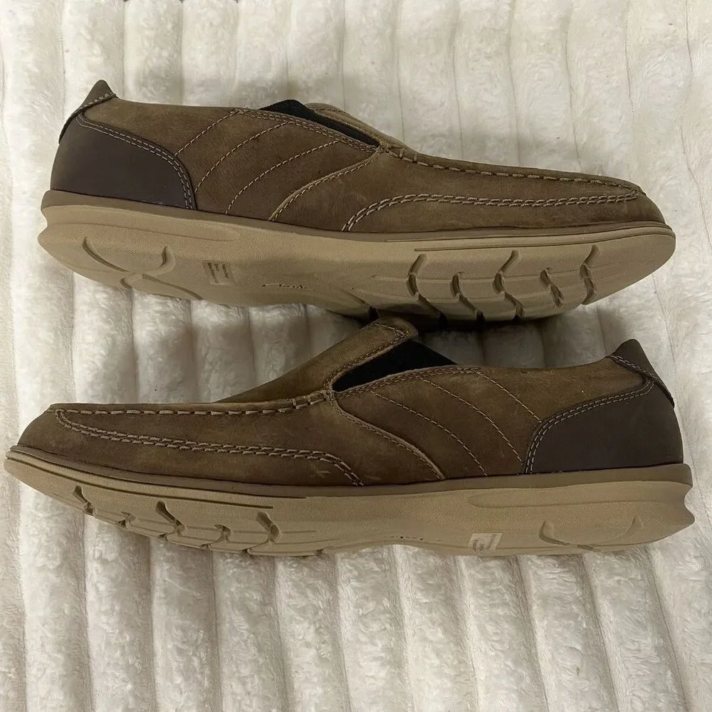 Clark’s Men’s Slip On Leather Shoes Tan 12M